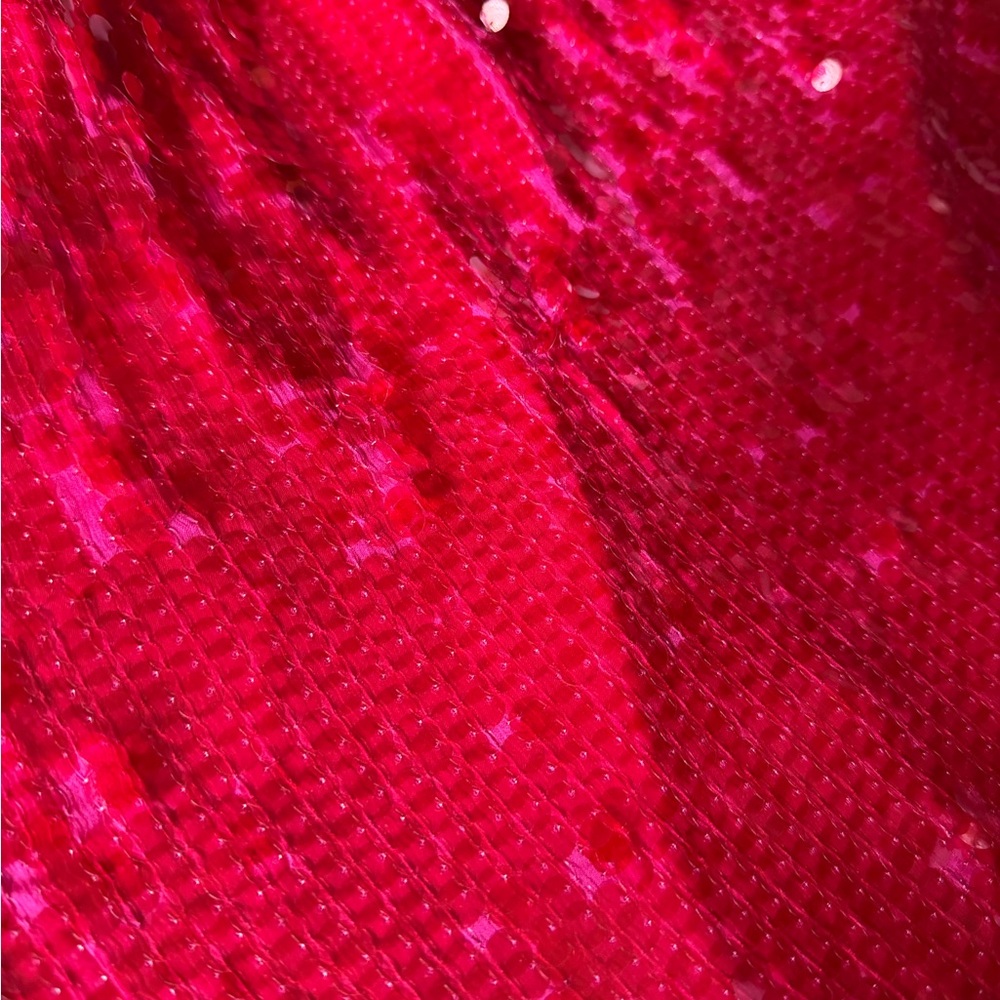 Zara Hot Pink Sequin Slip Mini Dress - Picture 2 of 5